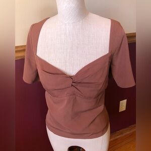 Abercrombie twist front flutter sleeve top - size M